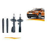 Kit Amortiguador Para Chevrolet Captiva 2007 2016 Del + Tras