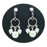 Aretes Pendientes Broqueles Oro 18k Elegante Dama Mama Lujo