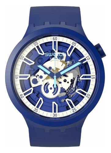 Reloj Swatch Sb01n102 Iswatch Blue Agente Oficial