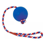 Juguete Pelota Con Cuerda Para Perro Chica Resistente Er058 Color Azul