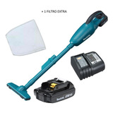 Aspirador Po 18v Dcl180 Makita Bateria 1.5ah + Filtro Extra