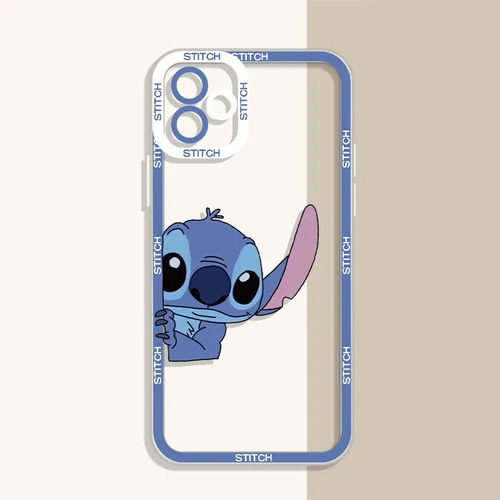 Funda De Teléfono Transparente Disney Stitch For iPhone 15