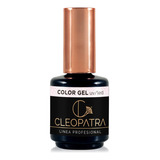 Cleopatra Color Gel Nº137 Aura Glitter Semi X 15 Ml Color Dorado Glitter