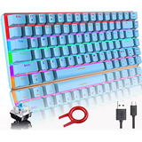 Teclado Mecanico Para Juegos Con Cable Usb Multicolor