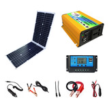 Kit De Arranque Inversor De 300w 12v Con Panel Solar De 36w