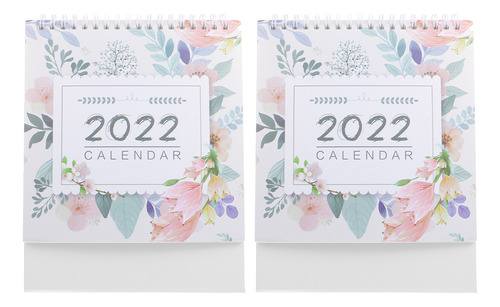Calendario De Escritorio Con Flores Coloridas 2022, Juego De