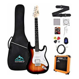 Eastrock - Kit De Guitarra Eléctrica De Tamaño Completo De 3