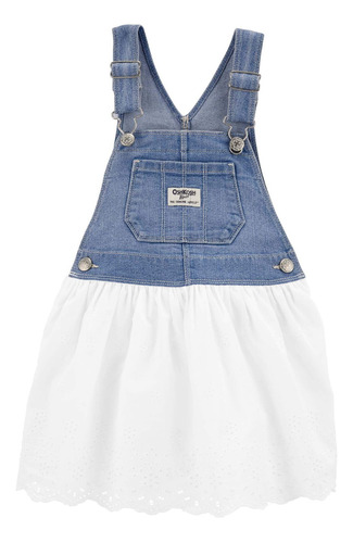 Jardinera En Jean Para Niña T: 12 Meses - Oshkosh B'gosh