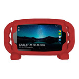 Capa Infantil Tablet Multilaser M10 M10a Case Kids Vermelha