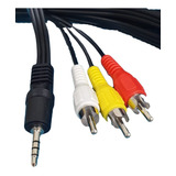 5 Piezas Cables 3 Plug Rca A Jack 3.5mm 180cm 080-333