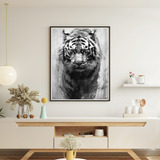 Quadro Decorativo Grande Luxo Sala Tigre Siberiano 90x60