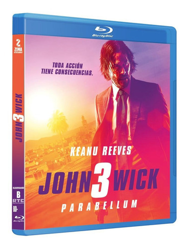 John Wick 3 Parabellum Keanu Reeves Blu Ray Pelicula
