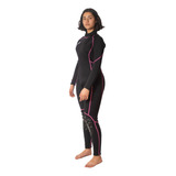 Traje De Neopreno Wetsuit Cuerpo Completo Rayas Rosa 3mm