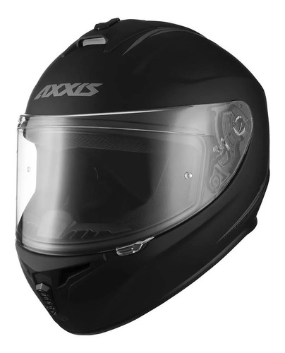 Casco Moto Axxis Draken Solid A1 Negro Mate Rpm925