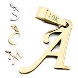 Dije Inicial Letra Oro Solido 10k Chica Personalizable A - Z