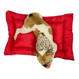 Cama Colchoneta Para Perro Antidesgarros Lavable 70 X 50 Cm