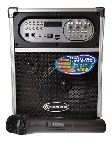 Parlante Cabina Sonido Recargable Bluetooth Sonivox Portatil