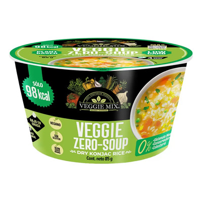 Veggie Zero Sopa Instantánea De Arroz 6 Pz 85 G Ctc | Envío gratis