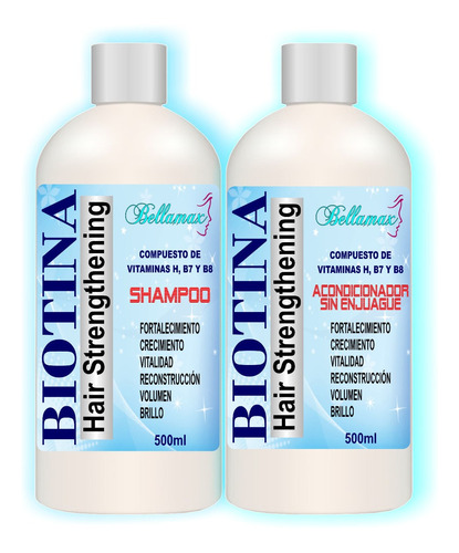 Shampoo Y Acondicionador De Biotina Capilar Profesional