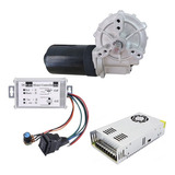 Motor Redutor 82 Rpm 24v + Controle Pwm + Fonte 20a Máq