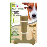 Juguete Hueso Bambu Chico Para Perro Sabor Pollo