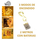 Luces Micro Led Calida Luz Alambre Led Pilas Incluidas