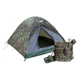 Kit Cantil Camping + Barraca Ntk 3/4 Pessoas Selvas Camuflad