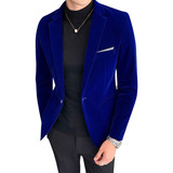 Blazer Trajes Chamarras Slim Fit De Hombres Moda Casual