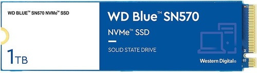 Disco Sólido M.2 Western Digital Wds100t3b0c 1tb Sn570 Azul