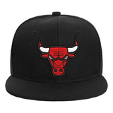 Gorro Snapback Plana Chicago Bulls Nba Bordado