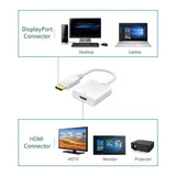 Cable Conector Convertidor Displayport Macho A Hdmi Hembra