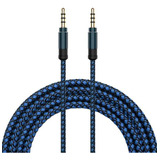 3 Cable De De 3.5 De Nylon Aux 1.5m Azul