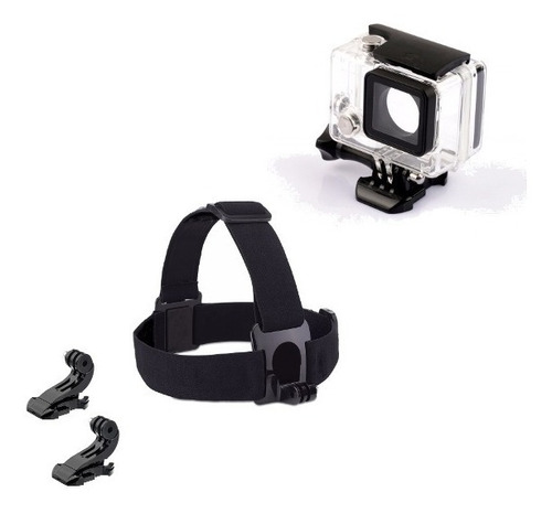 Suporte Cabeça Jhook Caixa Estanque Gopro Hero 4 3 Capacete