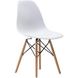 Comedor Mesa Melamina Redonda 80cm + 4 Sillas Eames 