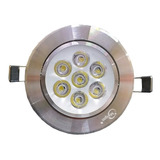 10 Pz Lampara Led Empotrable 7w Dirigible Plafon 8cm Mgdir7p