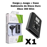 Carga Y Juega Xbox 360 + Case Gabinete D Disco Duro 360 Slim