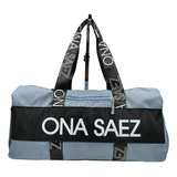 Bolso Deportivo Multi Bolsillos Dama Ona Saez Color Celeste Liso