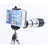 Telescopio Metalico 12x Lente Celular12x Con Tripode Calidad