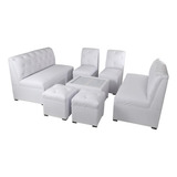 Sala Lounge Vintage Minimalista Moderna Sillones Economicas Color Blanco