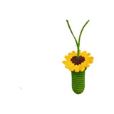 Girasol Tejido Collar Porta Cositas Porta Encendedor Flor