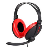 Headset Gamer C/ Microfone Bright Preto/vermelho Ref.0206