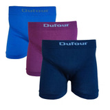 Pack X 3 Calzoncillos Boxers Dufour Labrado Algodón 12056