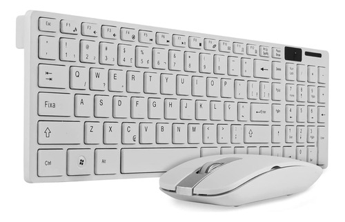 Kit Teclado E Mouse Sem Fio Wireless 2.4ghz 3200dpi