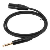 Cabo Uk Plug De 6,35 Mm Para Xlr De 1/4 De Polegada Professi