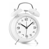 Reloj Despertador Doble Campana Oferta Blanco