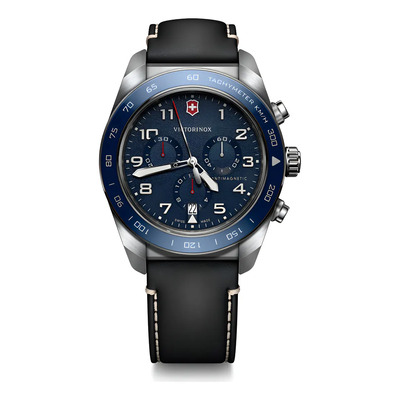 Reloj Pulsera Victorinox 242047 Con Correa De Cuero Color Negro