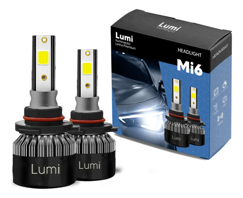 Kit Lampada Farol Super Ultra Led Ali6 Hb4 72w Dc9-48v 6000k