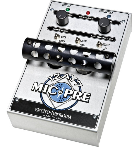 Pedal Preamp Valvular Para Microfono Electro Harmonix 12ay7 