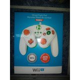 Nintendo Wii Wiiu Control Alambrico Yoshi Wired Fight Pad