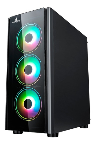 Gabinete Chasis Iceberg Crystal G9 Atx - 4 Ventiladores Rgb